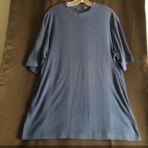 Blue Claiborne tee shirt